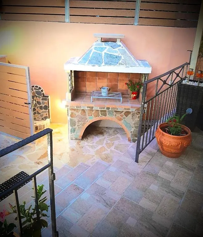 Outdoor barbecue area